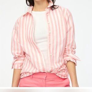 NWOT J Crew Blouse Linen Mix S